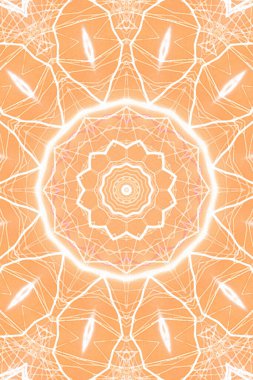 Kusursuz kaleydoskop, mandala soyut arkaplan görünümü