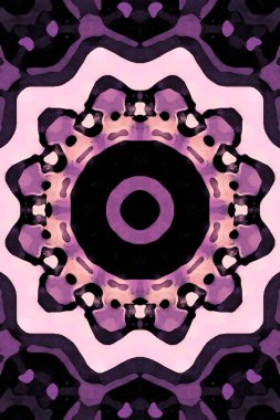 Kusursuz kaleydoskop, mandala soyut arkaplan görünümü