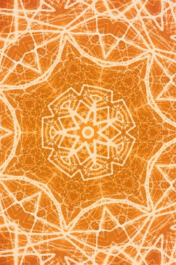 Kusursuz kaleydoskop, mandala soyut arkaplan görünümü