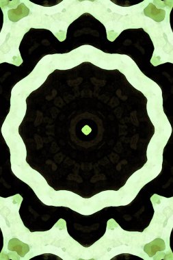 Kusursuz kaleydoskop, mandala soyut arkaplan görünümü