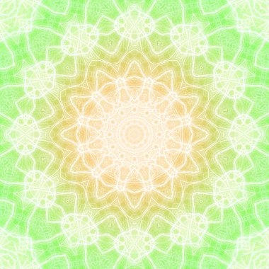 Kusursuz kaleydoskop, mandala soyut arkaplan görünümü