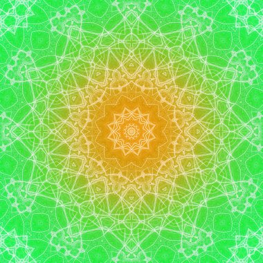 Kusursuz kaleydoskop, mandala soyut arkaplan görünümü