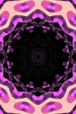 Kusursuz kaleydoskop, mandala soyut arkaplan görünümü