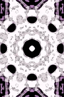 Kusursuz kaleydoskop, mandala soyut arkaplan görünümü