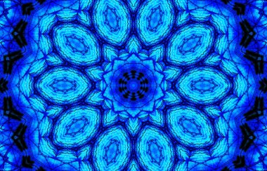 Kusursuz kaleydoskop, mandala soyut arkaplan görünümü