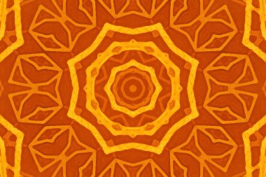 Kusursuz kaleydoskop, mandala soyut arkaplan görünümü