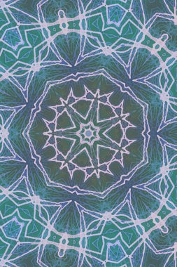 Kusursuz kaleydoskop, mandala soyut arkaplan görünümü
