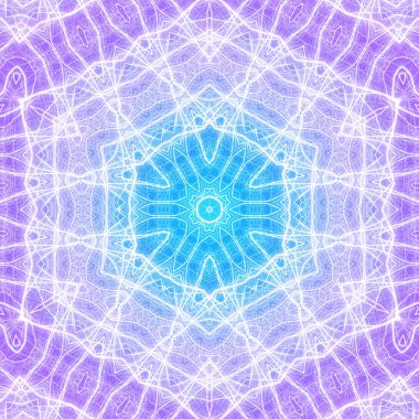 Kusursuz kaleydoskop, mandala soyut arkaplan görünümü