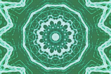 Kusursuz kaleydoskop, mandala soyut arkaplan görünümü