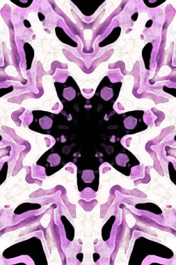 Kusursuz kaleydoskop, mandala soyut arkaplan görünümü