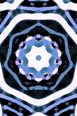 Kusursuz kaleydoskop, mandala soyut arkaplan görünümü