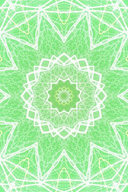 Kusursuz kaleydoskop, mandala soyut arkaplan görünümü