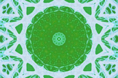 Kusursuz kaleydoskop, mandala soyut arkaplan görünümü