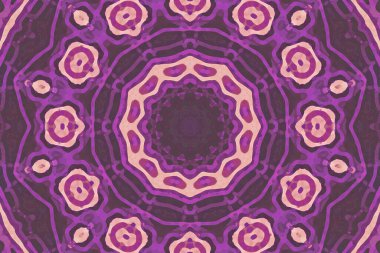 Kusursuz kaleydoskop, mandala soyut arkaplan görünümü