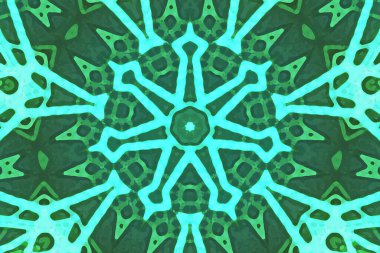 Kusursuz kaleydoskop, mandala soyut arkaplan görünümü