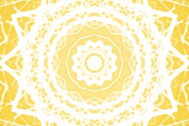 Kusursuz kaleydoskop, mandala soyut arkaplan görünümü