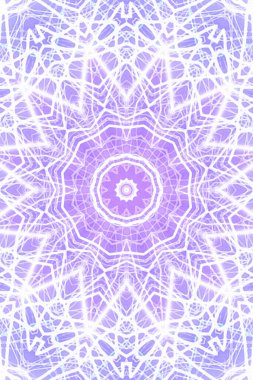 Tasarım için kusursuz bir kaleydoskop. Esrarengiz mistik enerji iyileştirici sahasrara mandala.