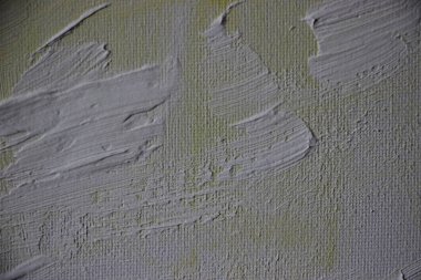 Üzerine boya sıçramış tuval. Yakından bak. 