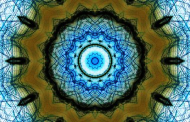 Tasarım için kusursuz bir kaleydoskop. Esrarengiz mistik enerji iyileştirici sahasrara mandala.