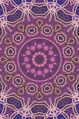 Tasarım için kusursuz bir kaleydoskop. Esrarengiz mistik enerji iyileştirici sahasrara mandala.