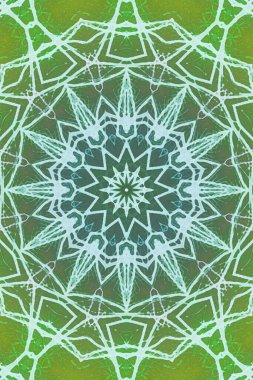 Tasarım için kusursuz bir kaleydoskop. Esrarengiz mistik enerji iyileştirici sahasrara mandala.