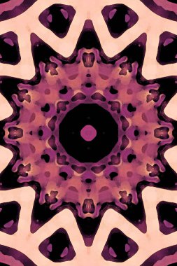 Tasarım için kusursuz bir kaleydoskop. Esrarengiz mistik enerji iyileştirici sahasrara mandala.