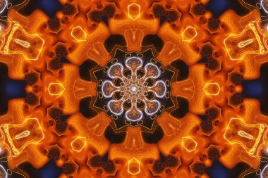 Tasarım için kusursuz bir kaleydoskop. Esrarengiz mistik enerji iyileştirici sahasrara mandala.
