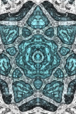 Tasarım için kusursuz bir kaleydoskop. Esrarengiz mistik enerji iyileştirici sahasrara mandala.