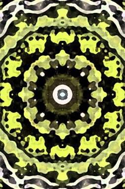 Tasarım için kusursuz bir kaleydoskop. Esrarengiz mistik enerji iyileştirici sahasrara mandala.