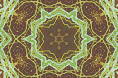 Tasarım için kusursuz bir kaleydoskop. Esrarengiz mistik enerji iyileştirici sahasrara mandala.