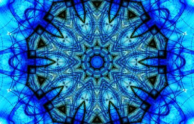 Tasarım için kusursuz bir kaleydoskop. Esrarengiz mistik enerji iyileştirici sahasrara mandala.