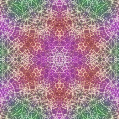 Tasarım için kusursuz bir kaleydoskop. Esrarengiz mistik enerji iyileştirici sahasrara mandala.