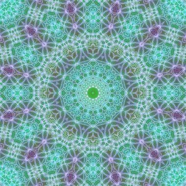 Tasarım için kusursuz bir kaleydoskop. Esrarengiz mistik enerji iyileştirici sahasrara mandala.