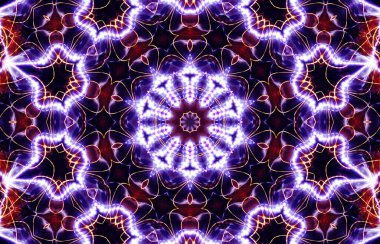 Tasarım için kusursuz bir kaleydoskop. Esrarengiz mistik enerji iyileştirici sahasrara mandala.