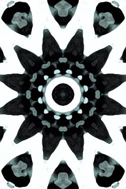 Tasarım için kusursuz bir kaleydoskop. Esrarengiz mistik enerji iyileştirici sahasrara mandala.