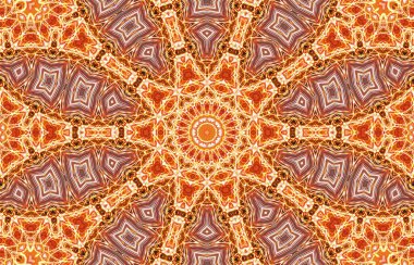 Tasarım için kusursuz bir kaleydoskop. Esrarengiz mistik enerji iyileştirici sahasrara mandala.