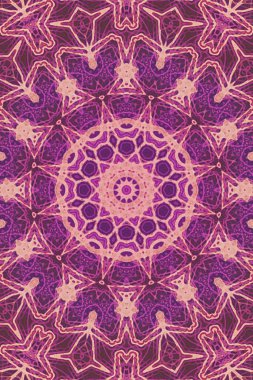 Tasarım için kusursuz bir kaleydoskop. Esrarengiz mistik enerji iyileştirici sahasrara mandala.