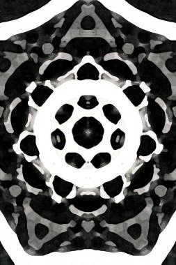 Tasarım için kusursuz bir kaleydoskop. Esrarengiz mistik enerji iyileştirici sahasrara mandala.