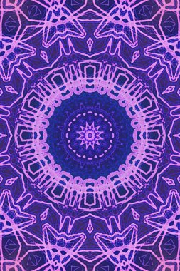 Tasarım için kusursuz bir kaleydoskop. Esrarengiz mistik enerji iyileştirici sahasrara mandala.