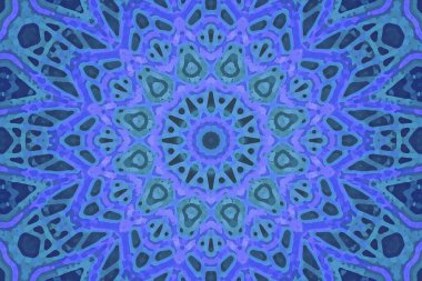 Tasarım için kusursuz bir kaleydoskop. Esrarengiz mistik enerji iyileştirici sahasrara mandala.