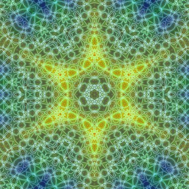 Tasarım için kusursuz bir kaleydoskop. Esrarengiz mistik enerji iyileştirici sahasrara mandala.