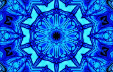 Tasarım için kusursuz bir kaleydoskop. Esrarengiz mistik enerji iyileştirici sahasrara mandala.