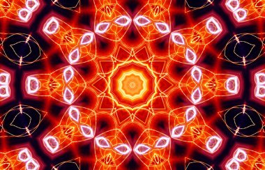 Tasarım için kusursuz bir kaleydoskop. Esrarengiz mistik enerji iyileştirici sahasrara mandala.