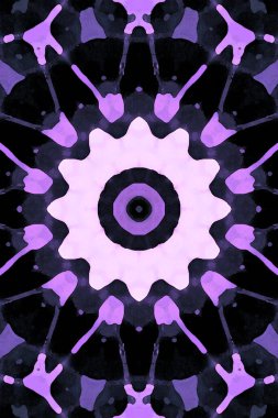 Tasarım için kusursuz bir kaleydoskop. Esrarengiz mistik enerji iyileştirici sahasrara mandala.
