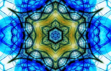 Tasarım için kusursuz bir kaleydoskop. Esrarengiz mistik enerji iyileştirici sahasrara mandala.