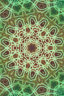 Tasarım için kusursuz bir kaleydoskop. Esrarengiz mistik enerji iyileştirici sahasrara mandala.