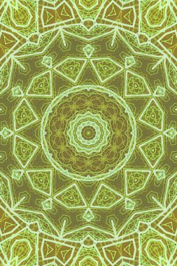 Tasarım için kusursuz bir kaleydoskop. Esrarengiz mistik enerji iyileştirici sahasrara mandala.
