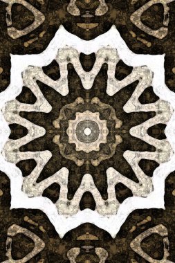 Tasarım için kusursuz bir kaleydoskop. Esrarengiz mistik enerji iyileştirici sahasrara mandala.
