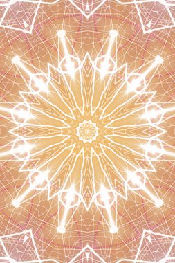 Tasarım için kusursuz bir kaleydoskop. Esrarengiz mistik enerji iyileştirici sahasrara mandala.