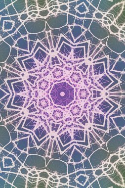 Tasarım için kusursuz bir kaleydoskop. Esrarengiz mistik enerji iyileştirici sahasrara mandala.